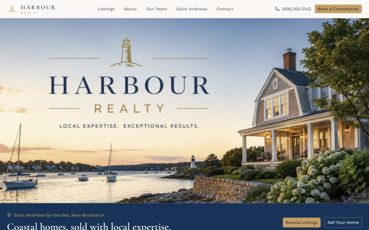 Harbour Realty website