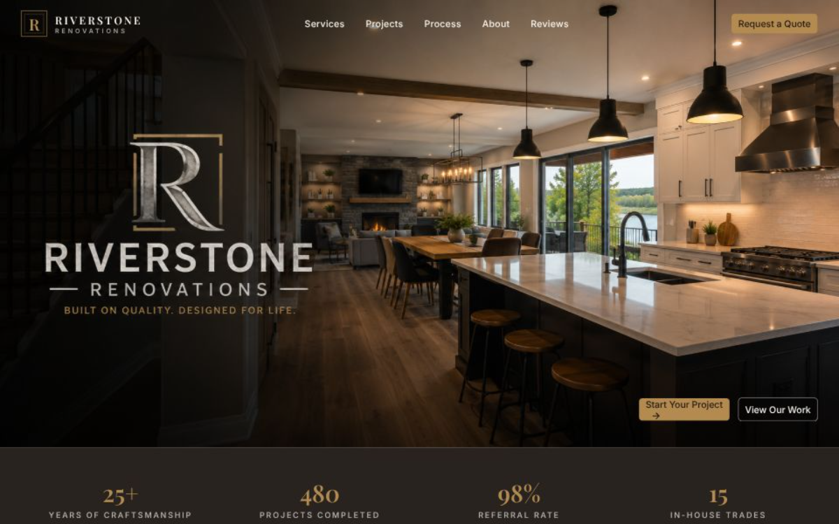 Riverstone Renovations website